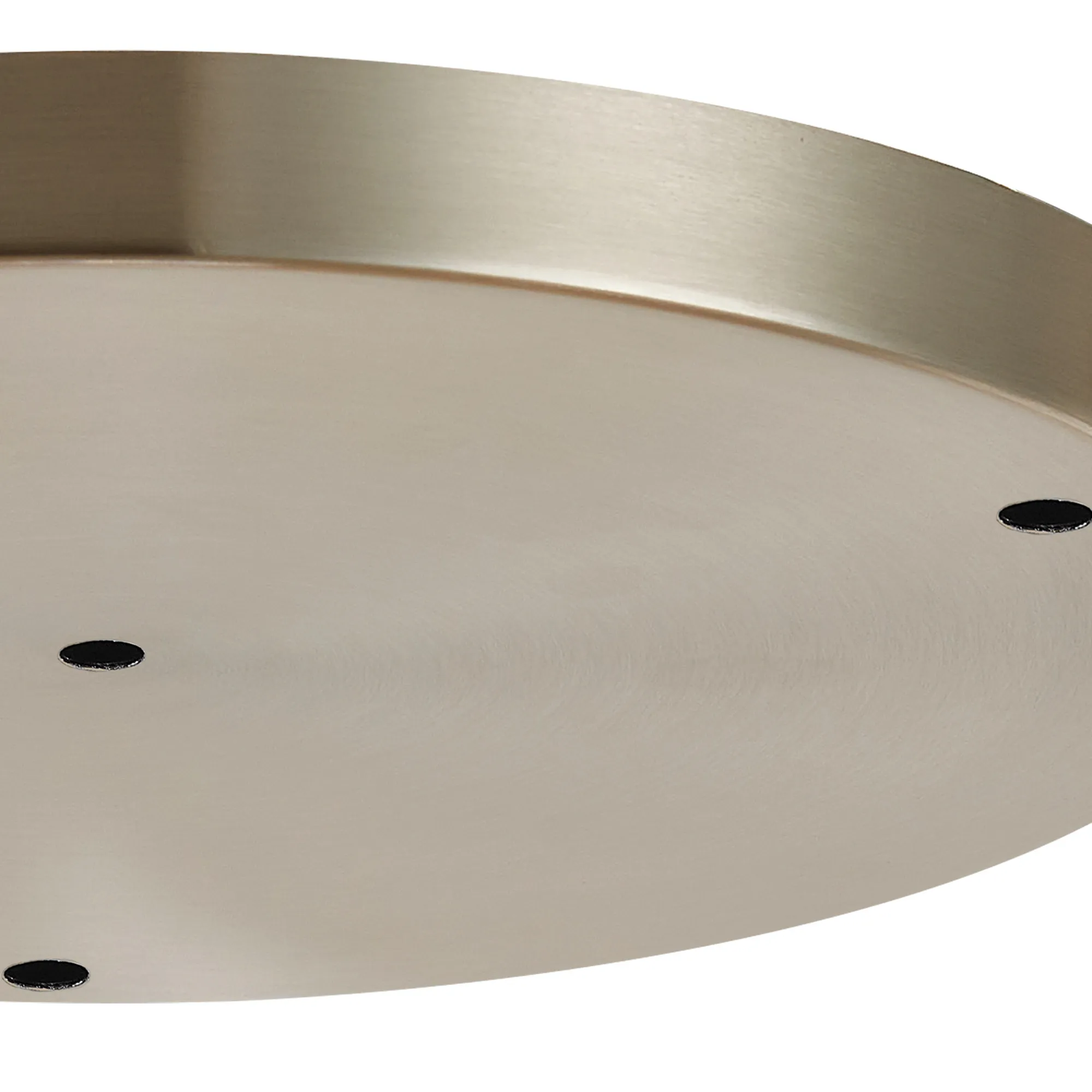 Hayes 4 Hole 28cm Round Ceiling Plate Satin Nickel D0829SN  Deco Hayes Nickel